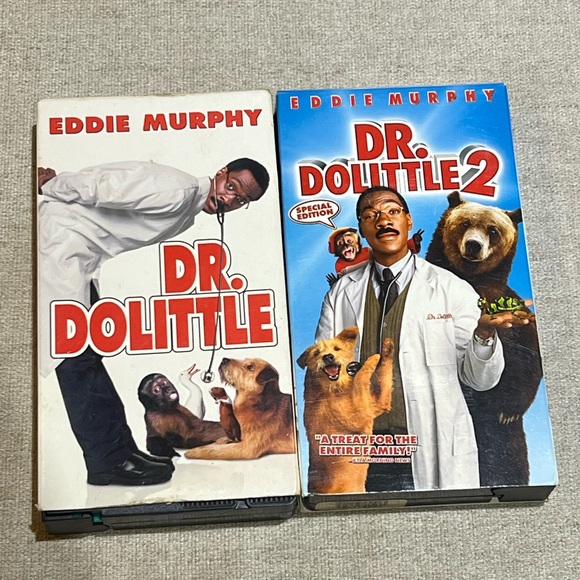 Dr Doolittle & Dr. Doolittle 2 Vhs - Picture 1 of 3